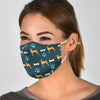 Basenji Dog Paws Patterns Print Face Mask