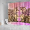 Selkirk Rex Cat Print Shower Curtains