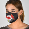 Cute Parrot Floral Print Face Mask