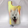 Samoyed dog Print Hooded Blanket