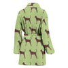 Treeing Walker Coonhound Dog Art Pattern Print Women's Bath Robe