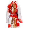 Cocker Spaniel Print Women's Bath Robe