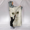 Persian Cat Print Hooded Blanket