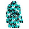 Scottish Terrier Dog Pattern Print Women's Bath Robe