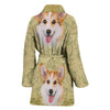 Cute Pembroke Welsh Corgi Print Women's Bath Robe