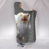 Himalayan Cat Print Hooded Blanket