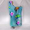 Angel Fish Print Hooded Blanket