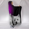 West Highland White Terrier Love Print Hooded Blanket