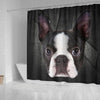 Boston Terrier Print Shower Curtains