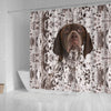 German Shorthaired Pointer Print Shower Curtain