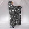 Cats Eyes Print Hooded Blanket