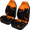 Cat Shadow Print Car Seat Covers