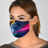 Lovely Russian Blue Cat Print Face Mask