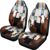 Simmental Cattle (Cow) Print Car Seat Cover