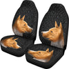 Cute Basenji Dog Print Car Seat Covers