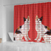 Japanese Bobtail Cat Print Shower Curtain