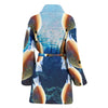 Kissing Gourami Fish Bird Print Women's Bath Rob