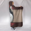 Amazing Siberian Husky Face Print Hooded Blanket