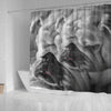 Lovely Bulldog Print Shower Curtains