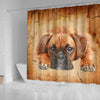 Boxer Dog Print Shower Curtains