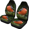 Bullfinch Bird Print Car Seat Covers