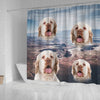 Clumber Spaniel Print Shower Curtains