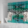 Maltese dog Print Shower Curtain