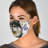 Finnish Lapphund Floral Print Face Mask