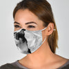 Lovely Rat Terrier On White Print Face Mask