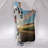 Cute Dalmatian Dog Print Hooded Blanket