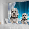 Lovely Dandie Dinmont Terrier Print Shower Curtains