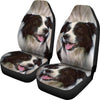 Border Collie Dog Print Car Seat Covers