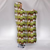 Shetland Sheepdog Pattern Print Hooded Blanket