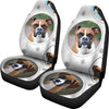 Cute Boxer Dog Print Car Seat Covers