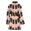 Doberman Dog Pattern Print Women's Bath Robe