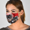 Yorkshire Terrier On Heart Print Face Mask