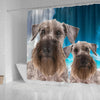 Lovely Cesky Terrier Print Shower Curtains