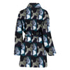 Poodle Dog Pattern Print Women's Bath Robe