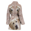 Labrador Retriever Print Women's Bath Robe