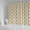Shiba Inu Dog Pattern Print Shower Curtains