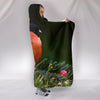 BullFinch Bird Print Hooded Blanket