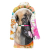 Leonberger Dog Print Women's Bath Robe