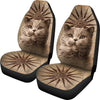 Cute British Shorthair Cat Print Car Seat Covers