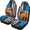 Red Brangus Cattle (Cow) Print Car Seat Covers