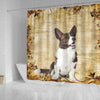 Lovely Cardigan Welsh Corgi Print Shower Curtains