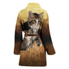 Siberian cat Print Women's Bath Robe