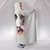 St Bernard Dog Watercolor Art Print Hooded Blanket