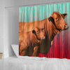 Beefmaster Cattle (Cow) Print Shower Curtain