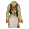 Cute Collie Print Women's Bath Robe