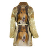 Lovely Collie Print Women's Bath Robe